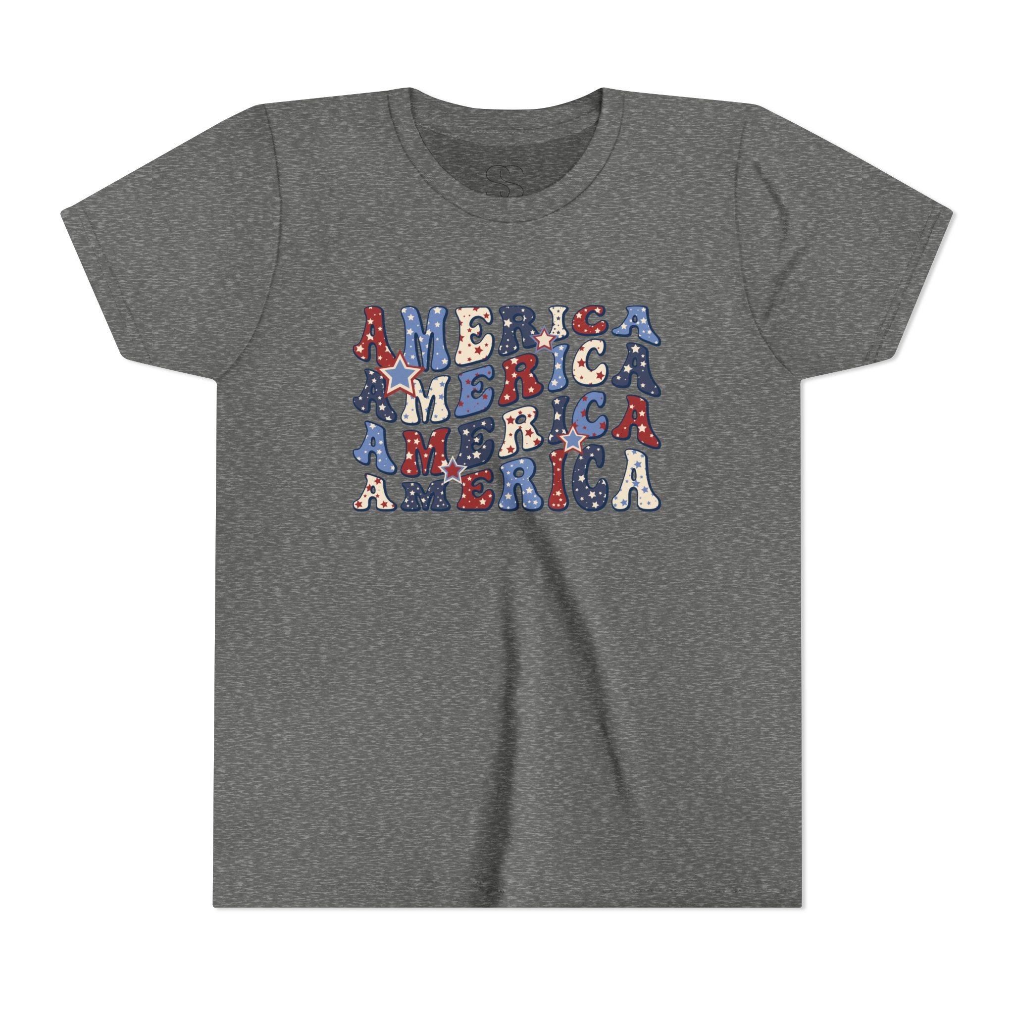 Retro 'America' Patriotic Graphic Youth T-Shirt
