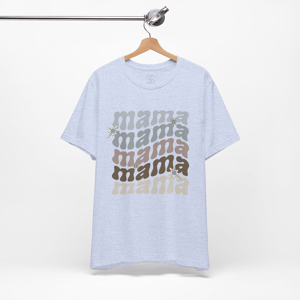 Mama Retro Tee — Vintage-Inspired 'Mama' Stacked Graphic T-Shirt