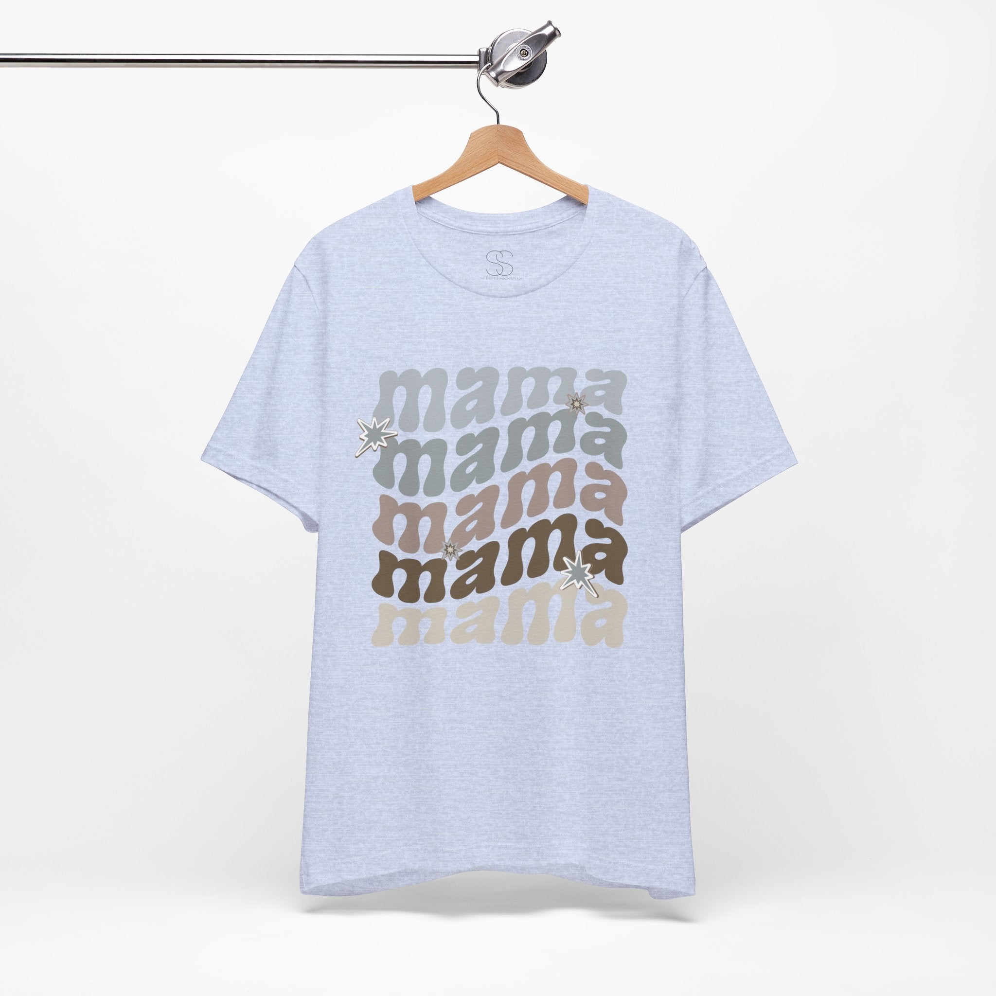 Mama Retro Tee — Vintage-Inspired 'Mama' Stacked Graphic T-Shirt