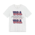 USA Mama Tee - Patriotic Fourth of July Mom Shirt