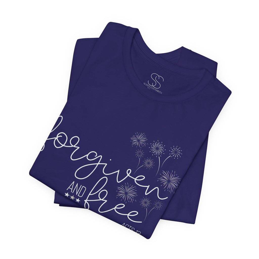 Forgiven and Free T-Shirt - Christian Faith Tee (Acts 13)