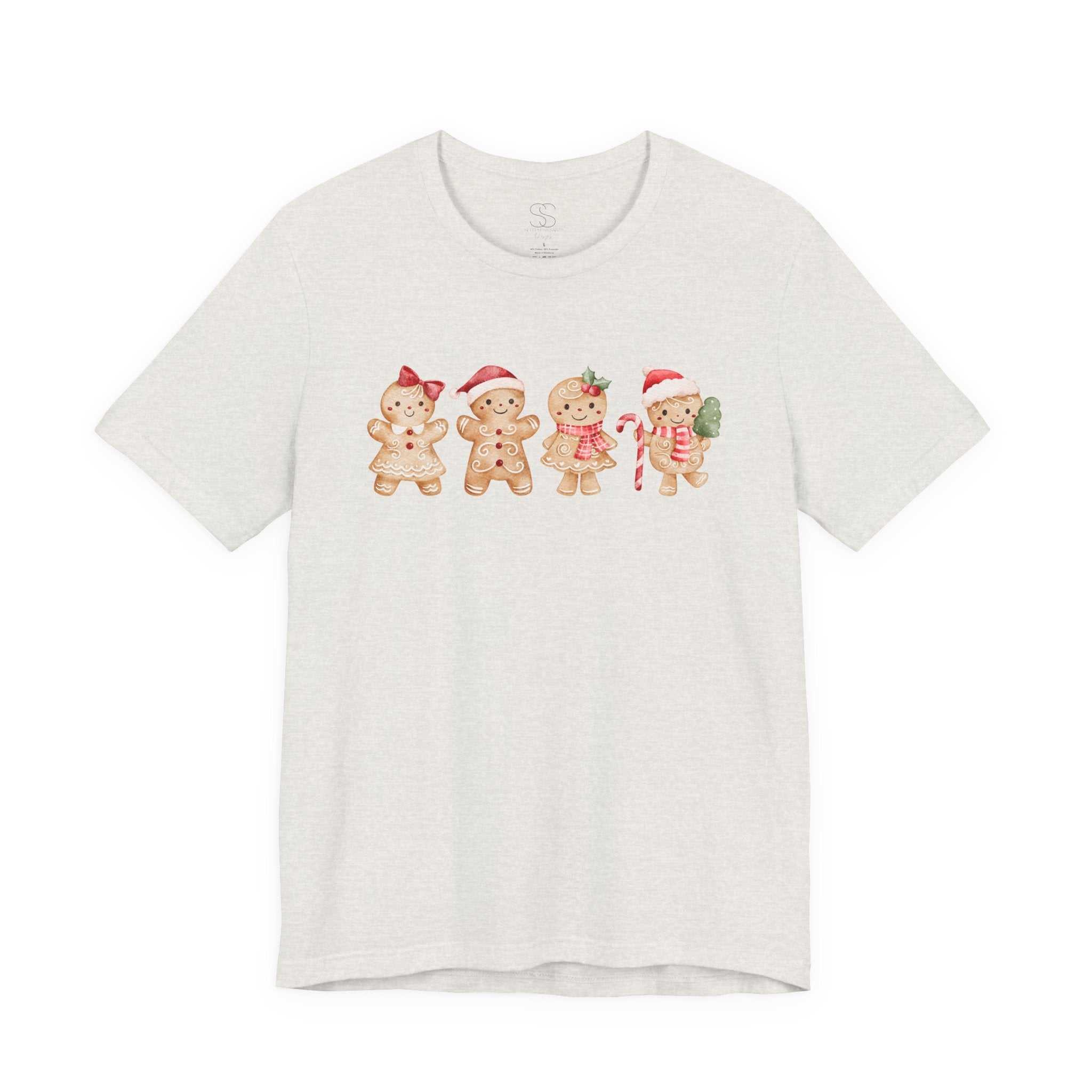 Cute Gingerbread Friends Christmas Tee — Holiday Cookie Crew T-Shirt