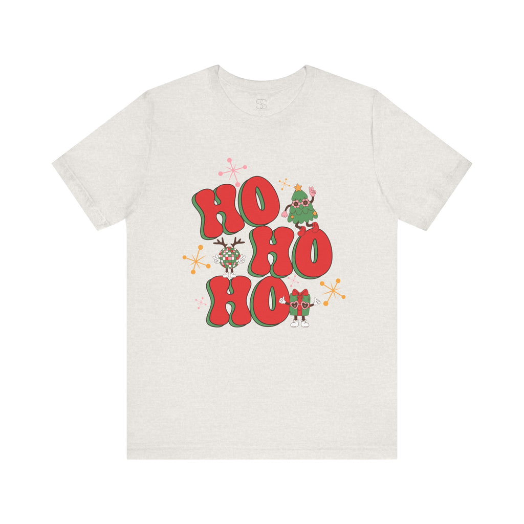 Christmas 'Ho Ho Ho' Tee – Festive Santa & Elf Holiday T-Shirt