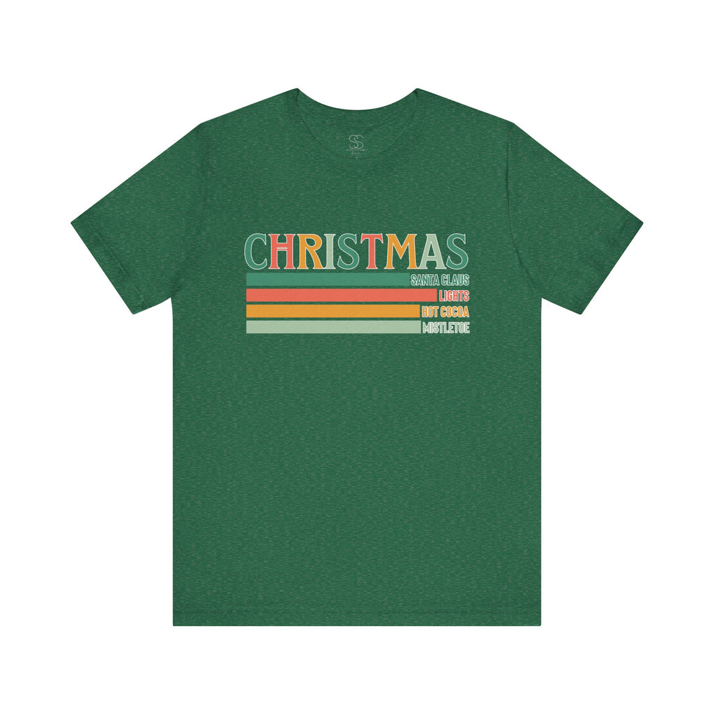 Christmas Words Unisex Jersey Tee