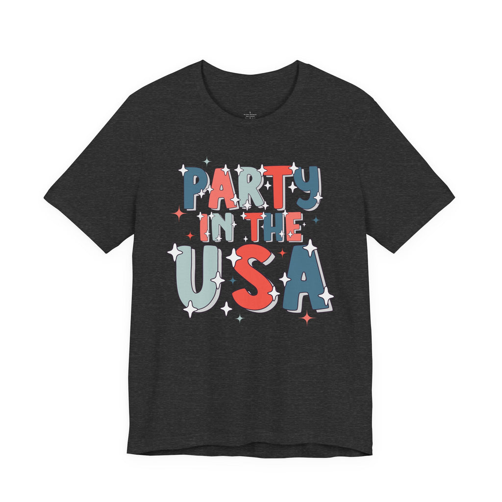 Party in the USA T-Shirt - Patriotic Fourth of July Graphic Tee