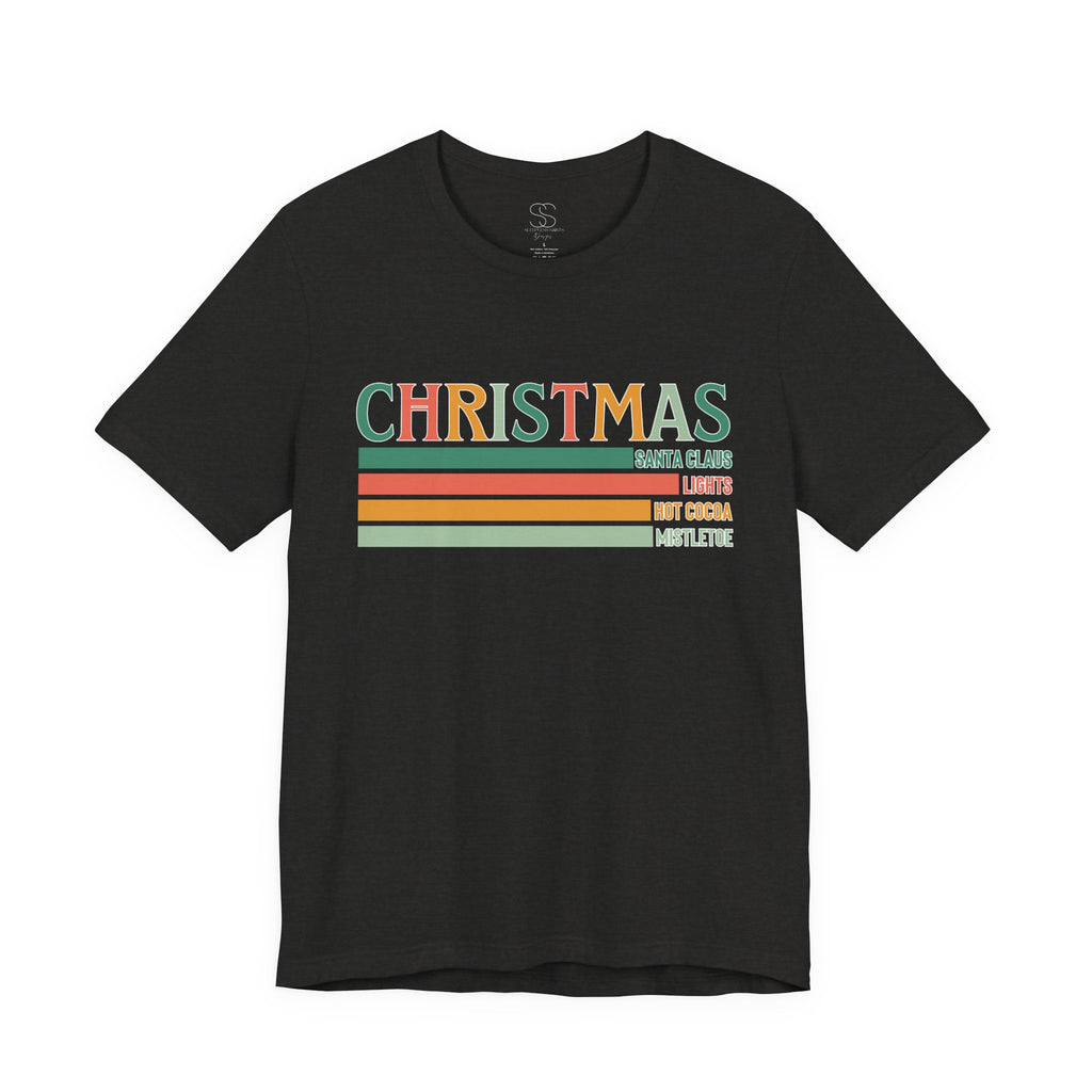 Christmas Words Unisex Jersey Tee