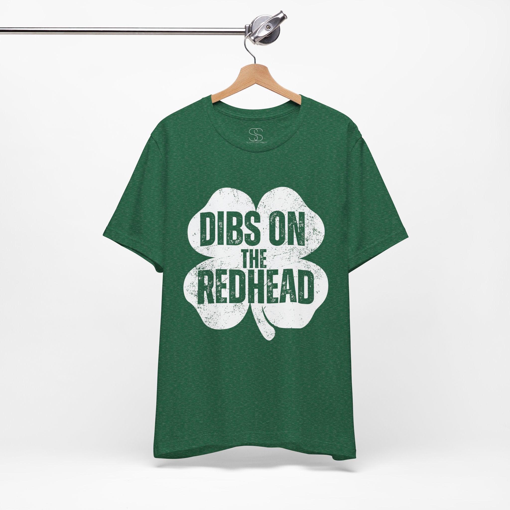 Dibs On The Redhead Shamrock T-Shirt — Funny St. Patrick’s Day Tee