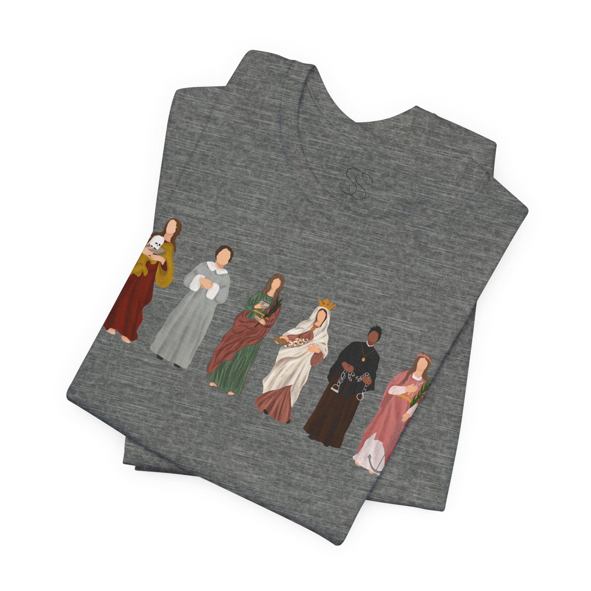 Holy Women Figures Illustration T-Shirt - Saints