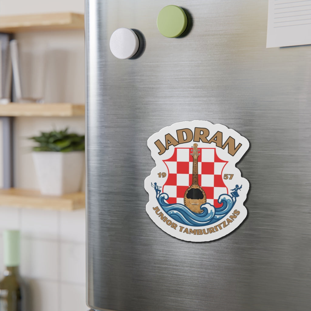 Jadran Junior Tamburitzans Crest Die-Cut Magnet