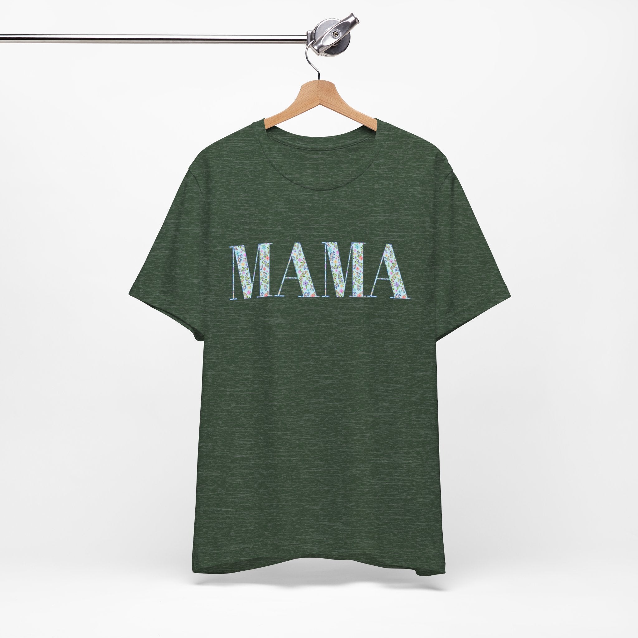Mama Floral Tee — Mother's Day Casual Graphic T-Shirt