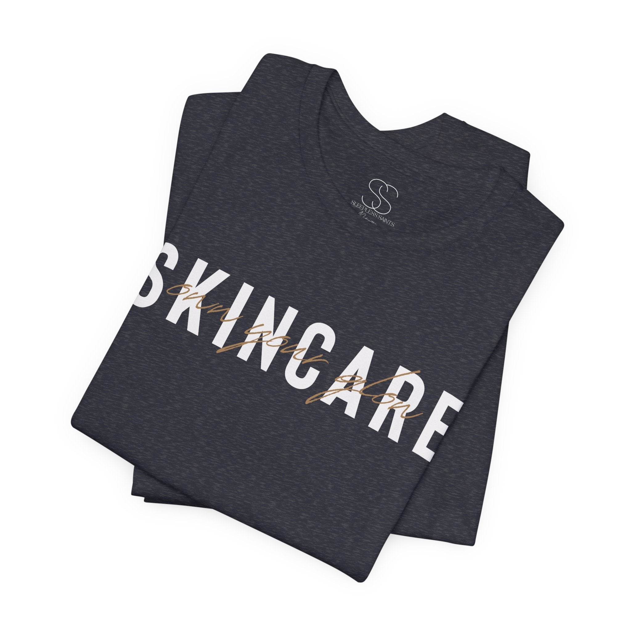 Skincare Graphic Tee — Own Your Glow Script Logo T-Shirt