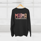 Mama Retro Crewneck Sweatshirt — Vintage Checkerboard Mom Graphic