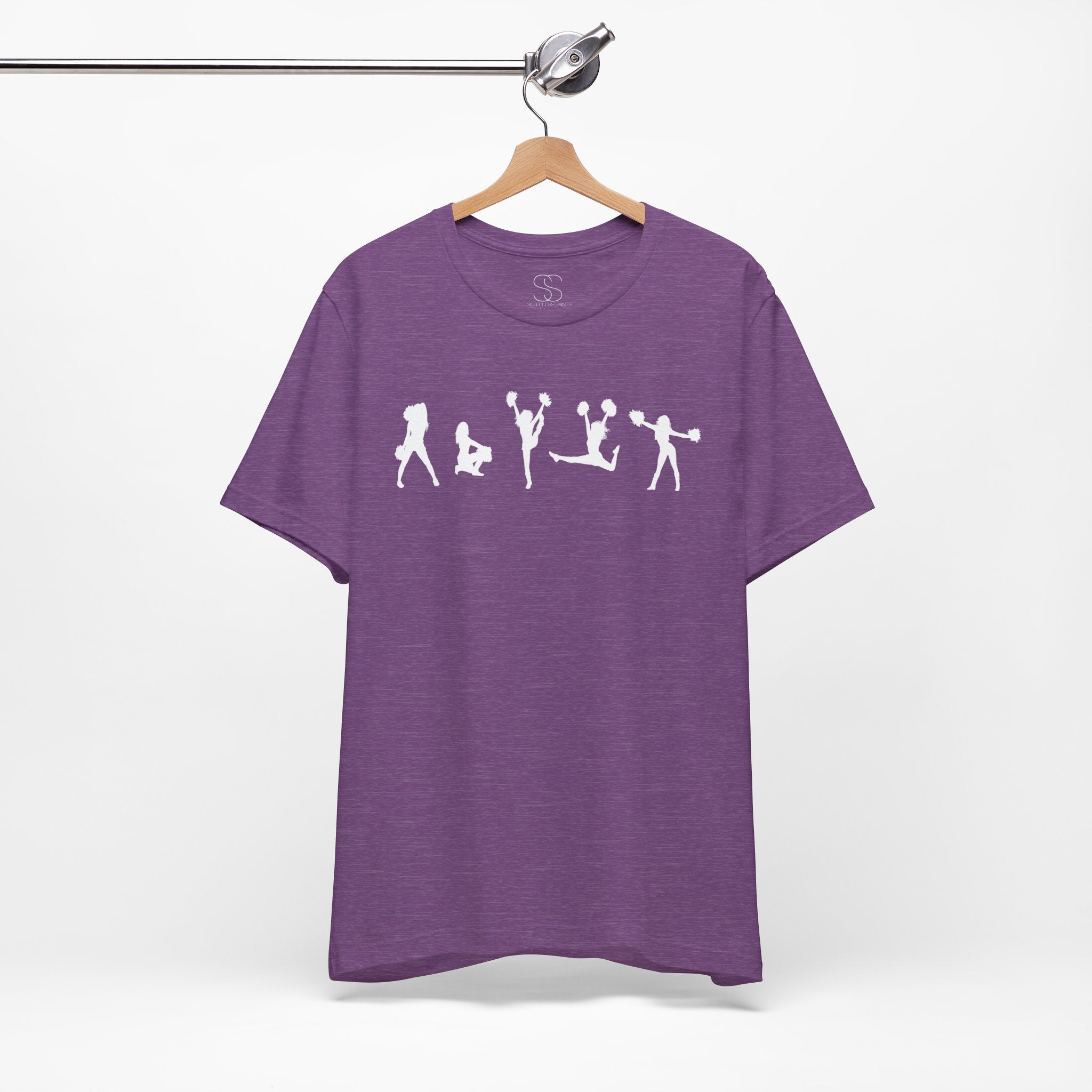 Cheer Poses T-Shirt — Cheerleading Silhouette Tee