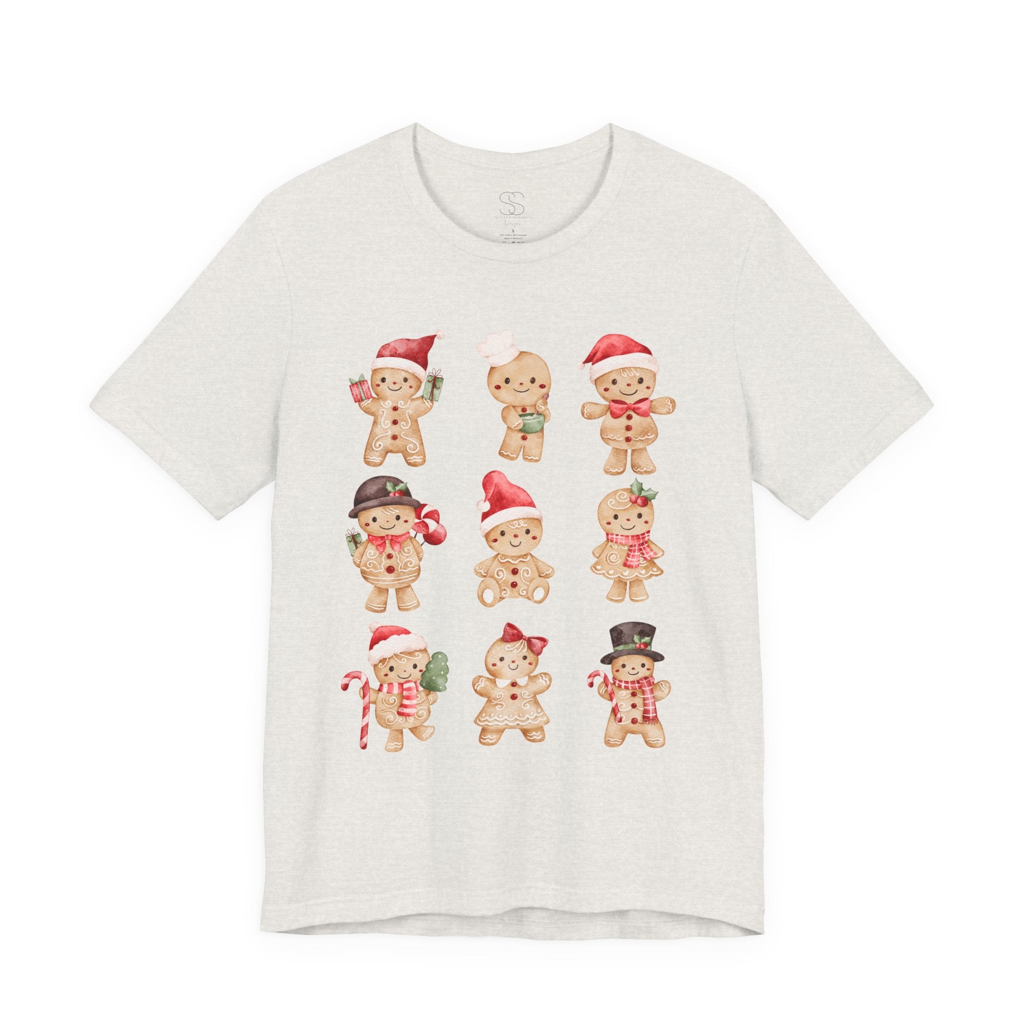 Christmas Gingerbread Characters Tee – Cute Holiday Cookie Shirt