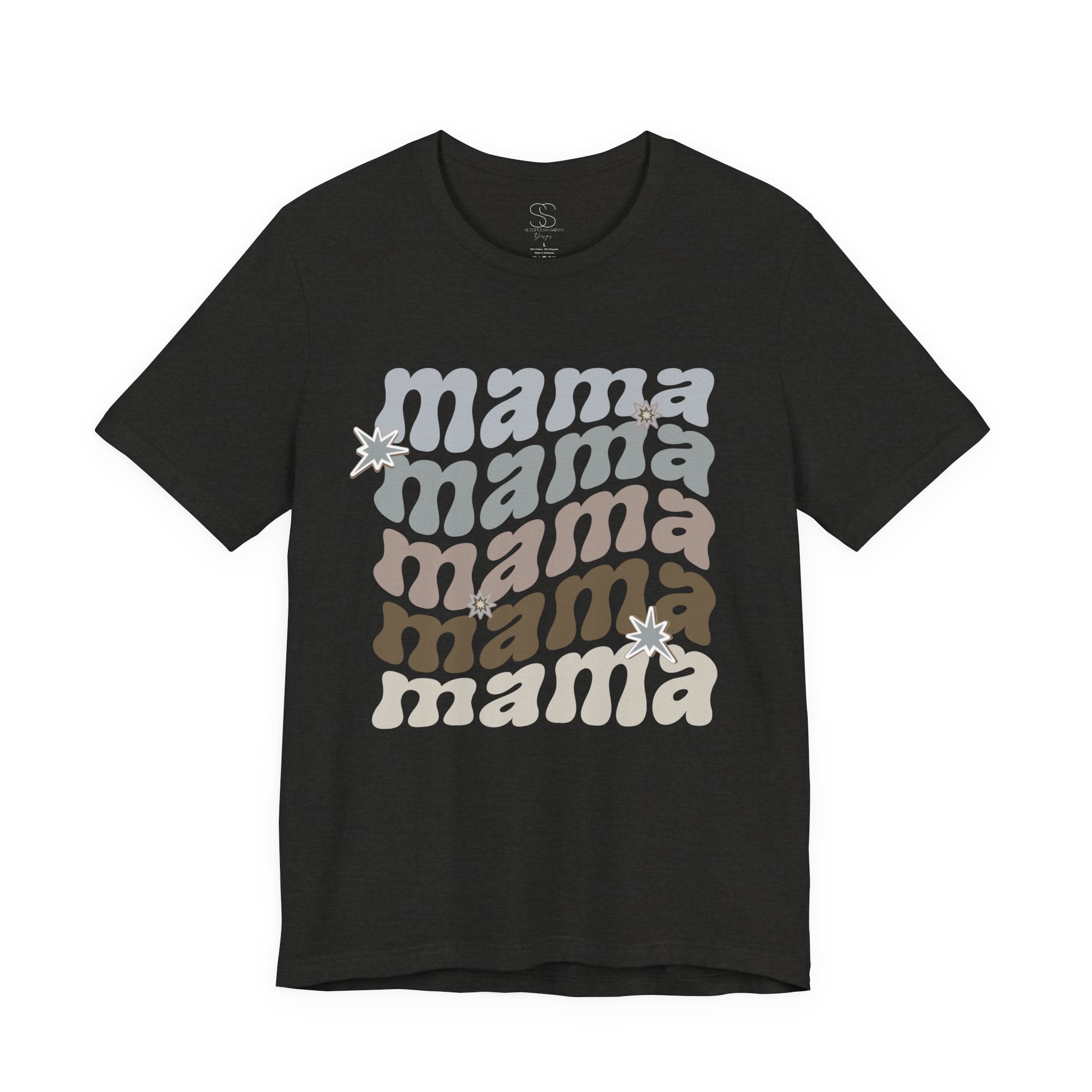 Mama Retro Tee — Vintage-Inspired 'Mama' Stacked Graphic T-Shirt