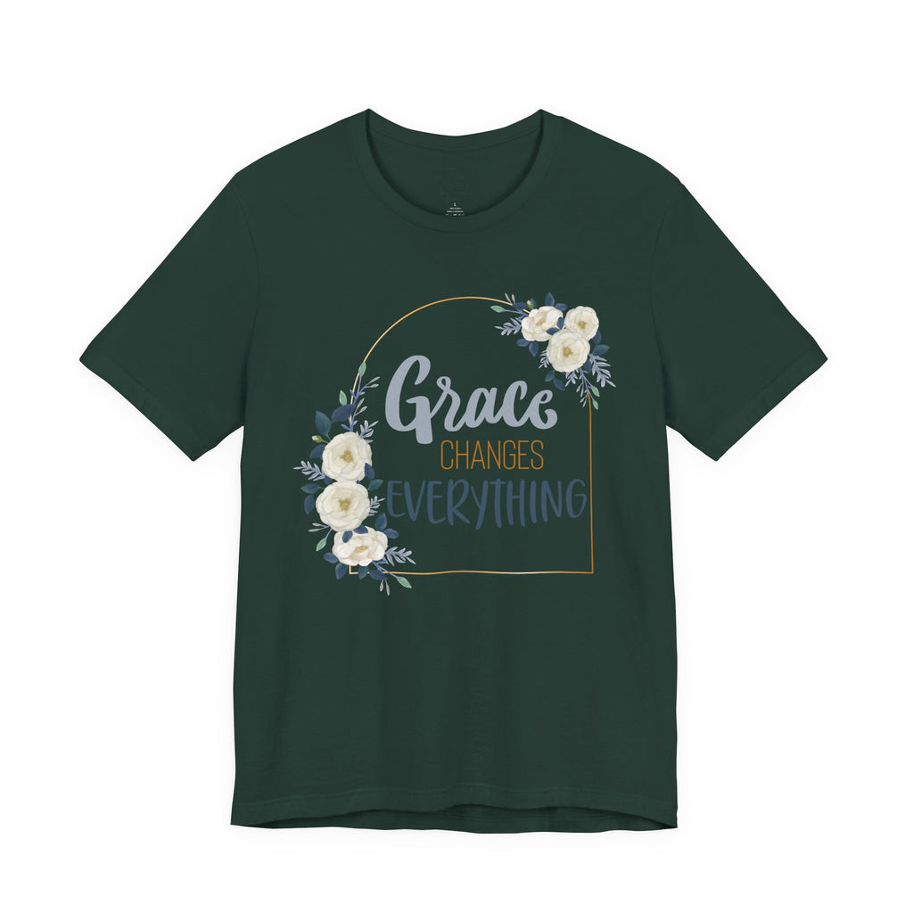 Grace Changes Everything Floral Tee