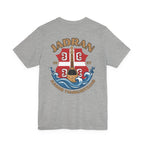 Jadran Junior Tamburitzans Adult T‑Shirt - Tan Lettering & Serbian Logo