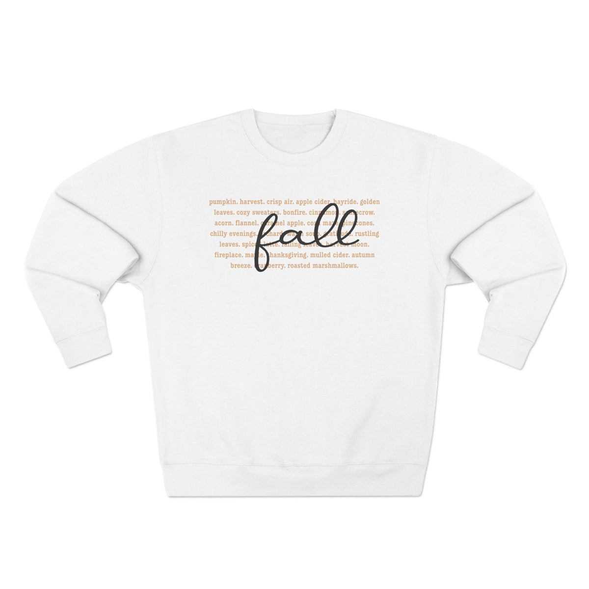 Fall Words Unisex Crewneck Sweatshirt