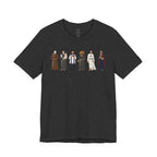 Religious Figures Lineup Tee — Saints & Clergy Portrait T-Shirt
