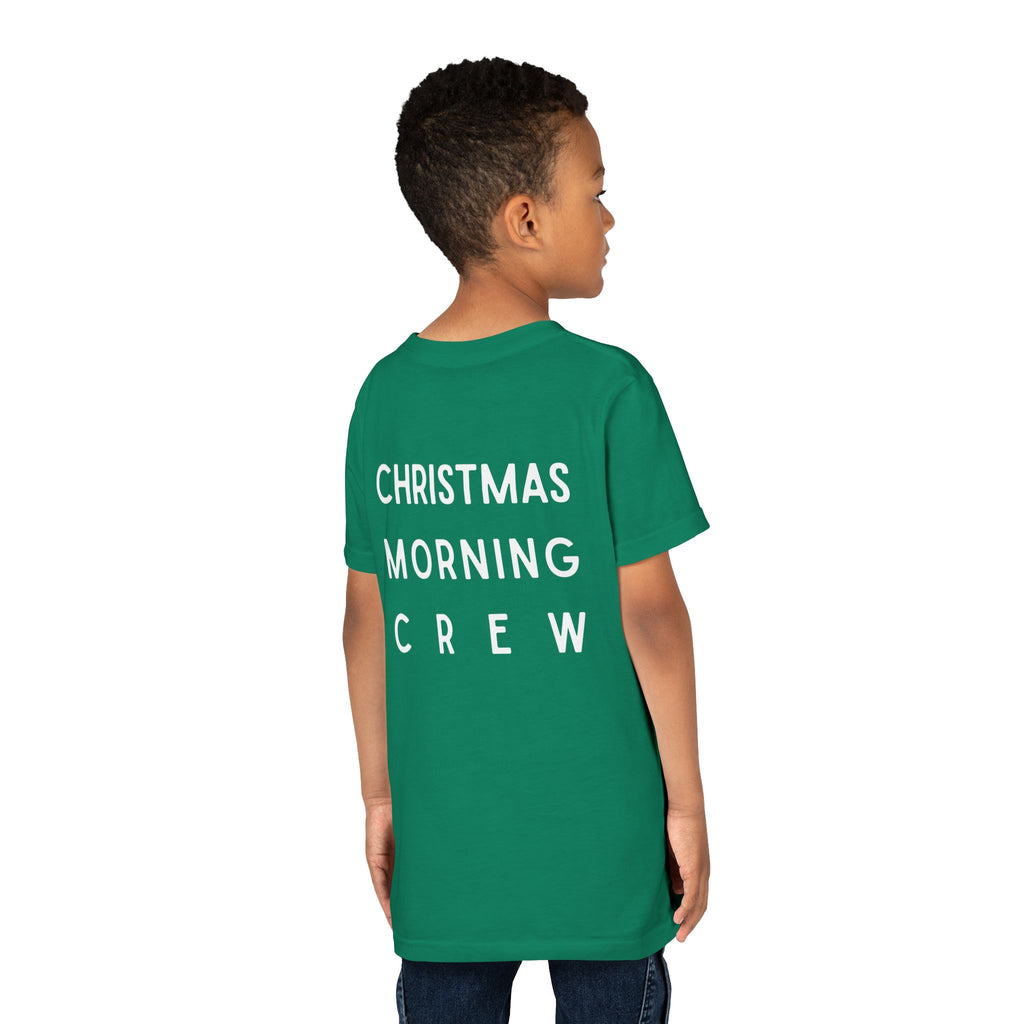 Youth Tee — "Christmas Morning Crew" Holiday Kids T-Shirt