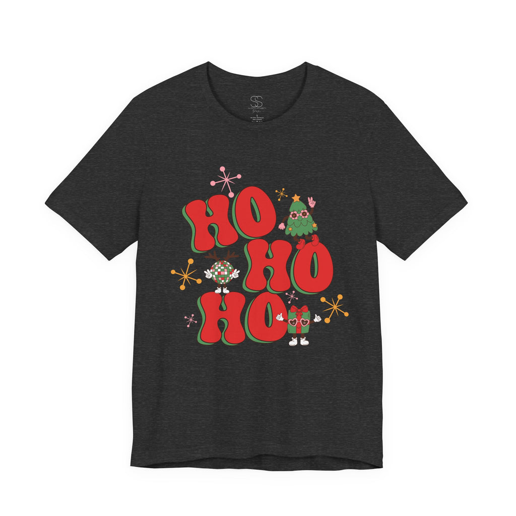 Christmas 'Ho Ho Ho' Tee – Festive Santa & Elf Holiday T-Shirt