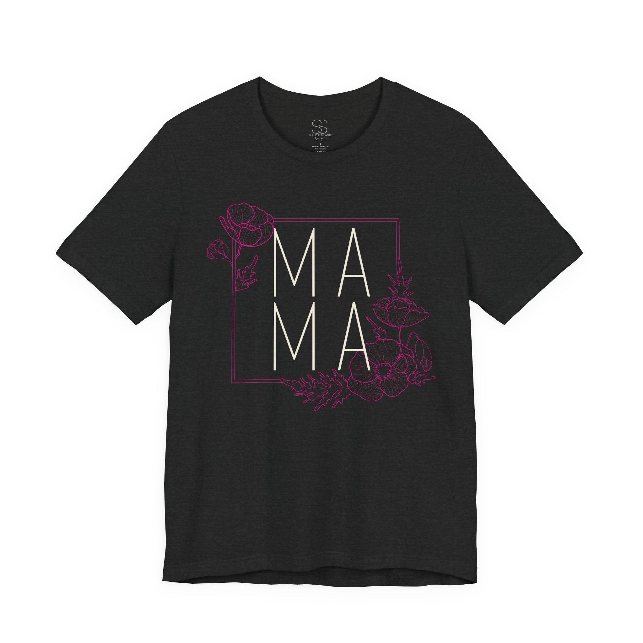 Mama Floral Tee — Modern Minimalist Mother Shirt