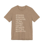 Christmas Reindeer Names Tee