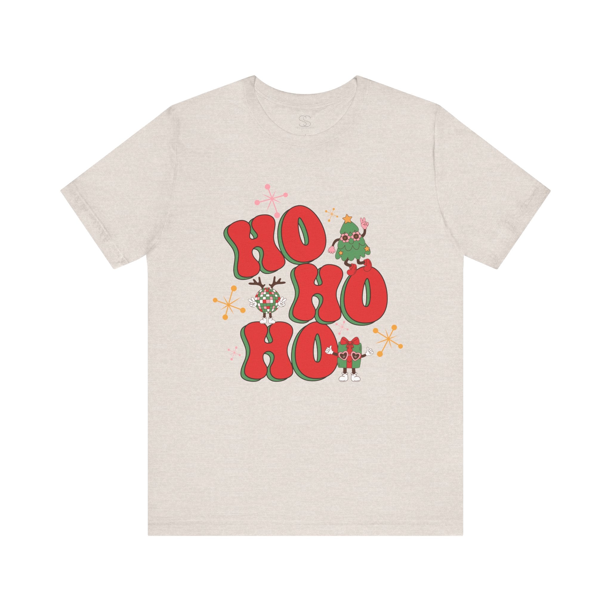 Christmas 'Ho Ho Ho' Tee – Festive Santa & Elf Holiday T-Shirt