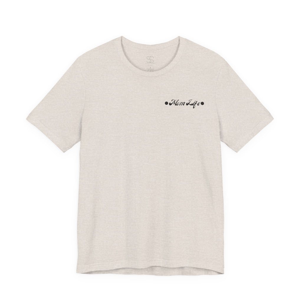 Mom Life Tee — Floral Skeleton Hand Graphic Motherhood T‑Shirt