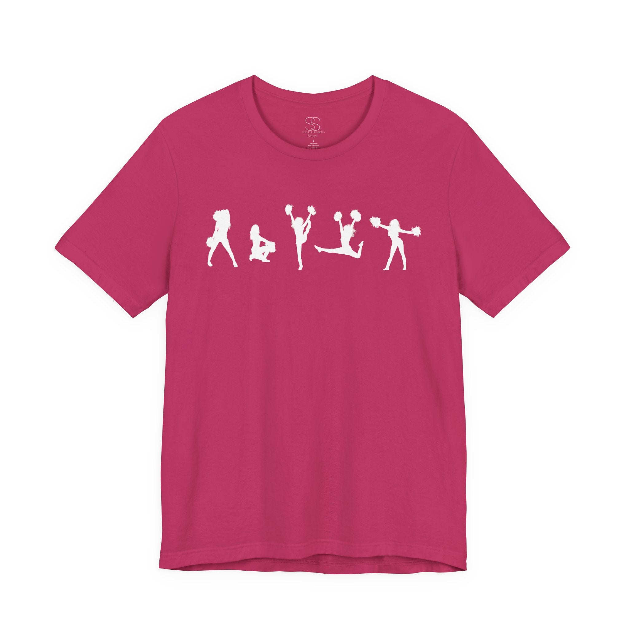 Cheer Poses T-Shirt — Cheerleading Silhouette Tee