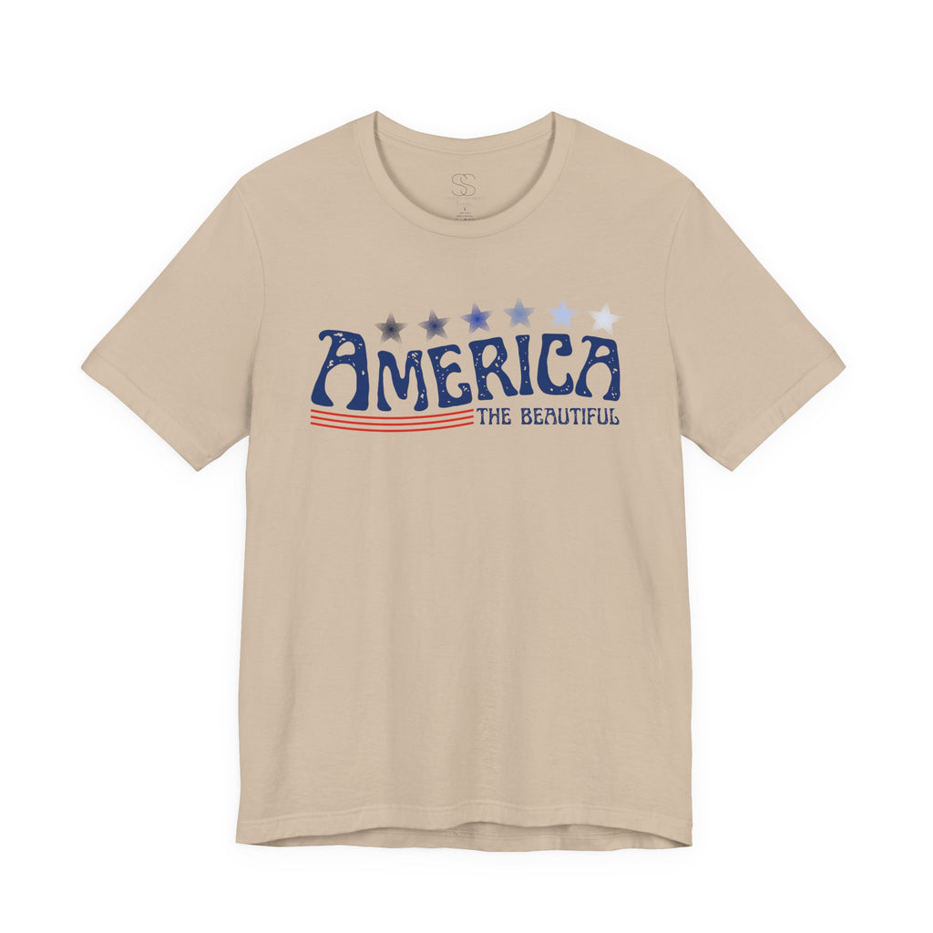 America The Beautiful T-Shirt - Patriotic 4th of July Tee