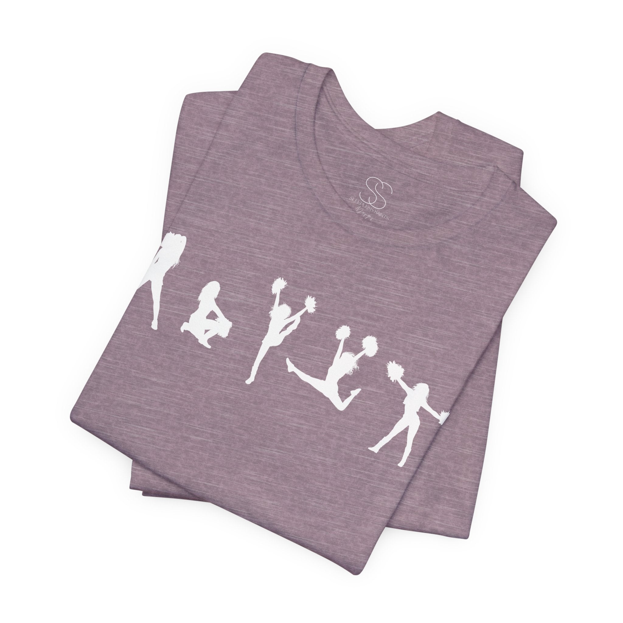 Cheer Poses T-Shirt — Cheerleading Silhouette Tee