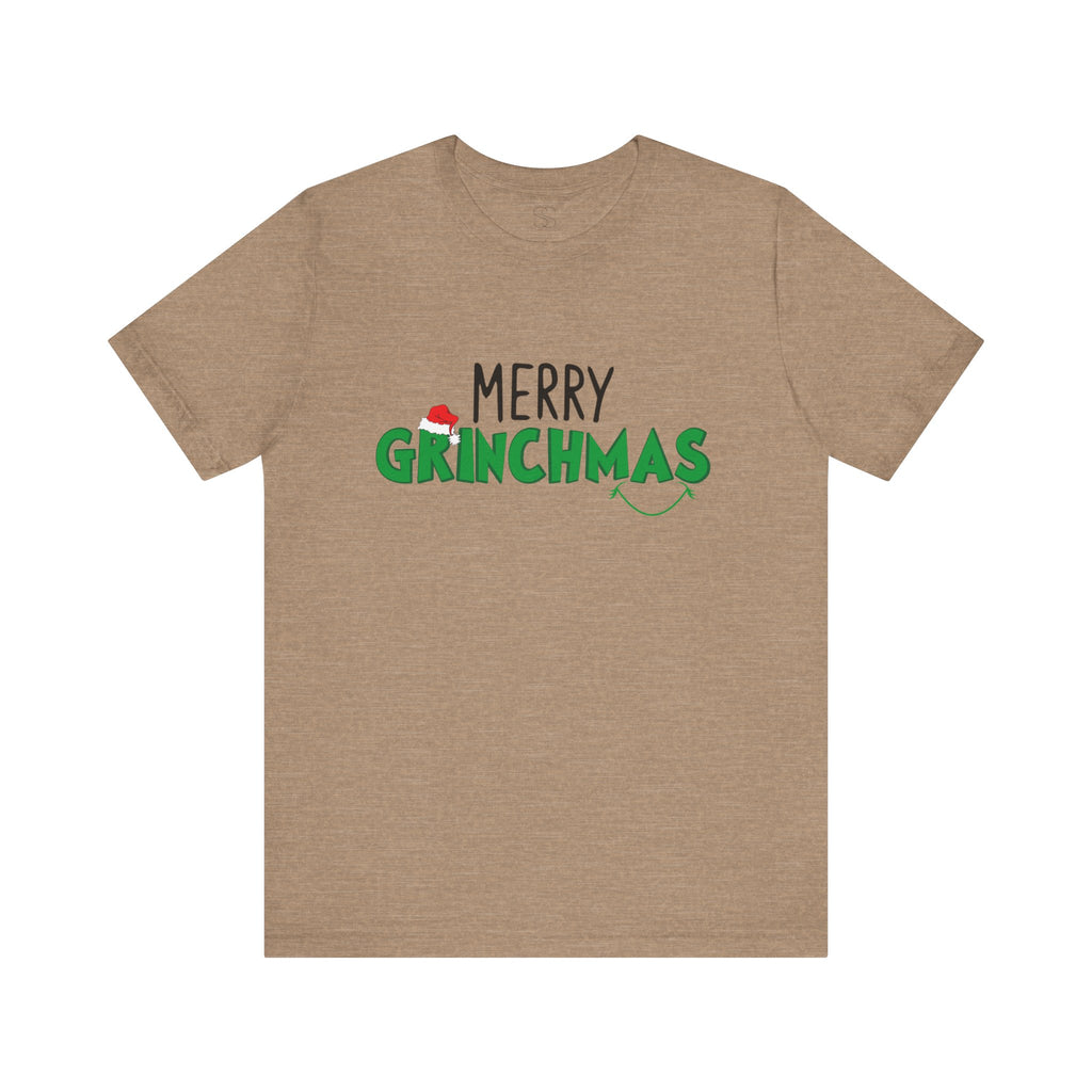 Merry Grinchmas Tee - Unisex Short Sleeve Christmas Shirt