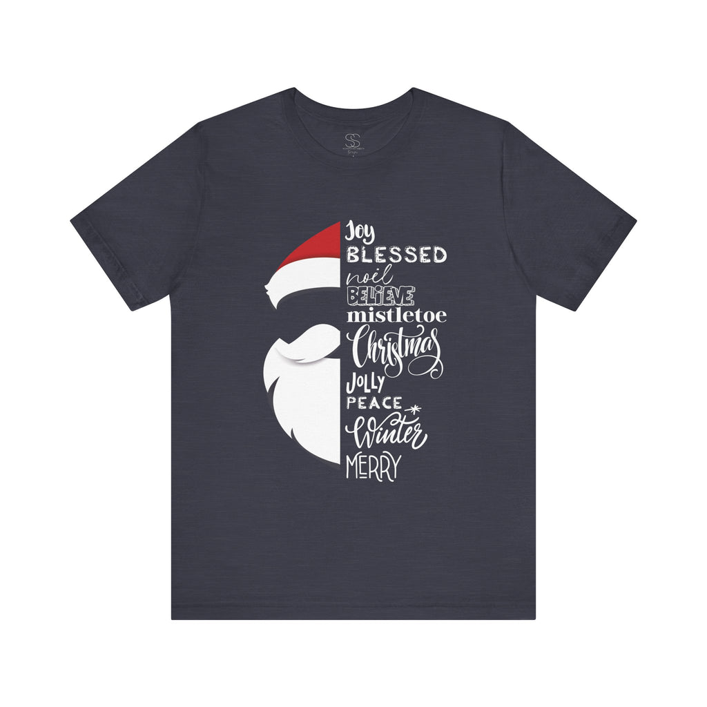 Christmas Santa Word Holiday T-Shirt
