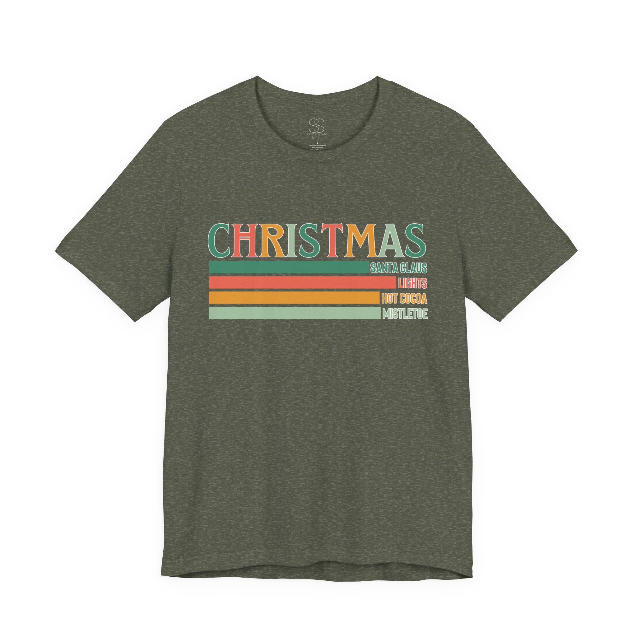 Christmas Words Unisex Jersey Tee