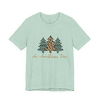 Christmas Tree Tee - "Oh Christmas Tree" Leopard & Pine Holiday T-Shirt