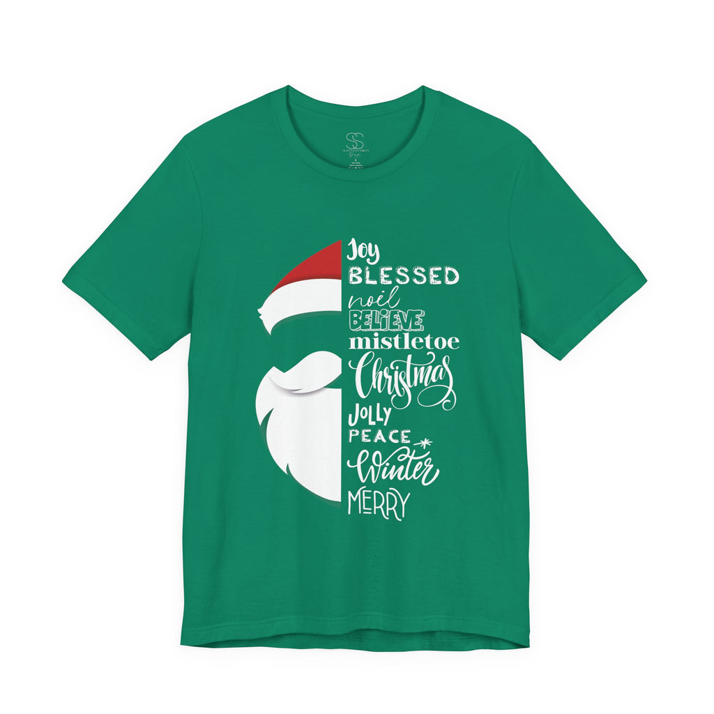 Christmas Santa Word Holiday T-Shirt