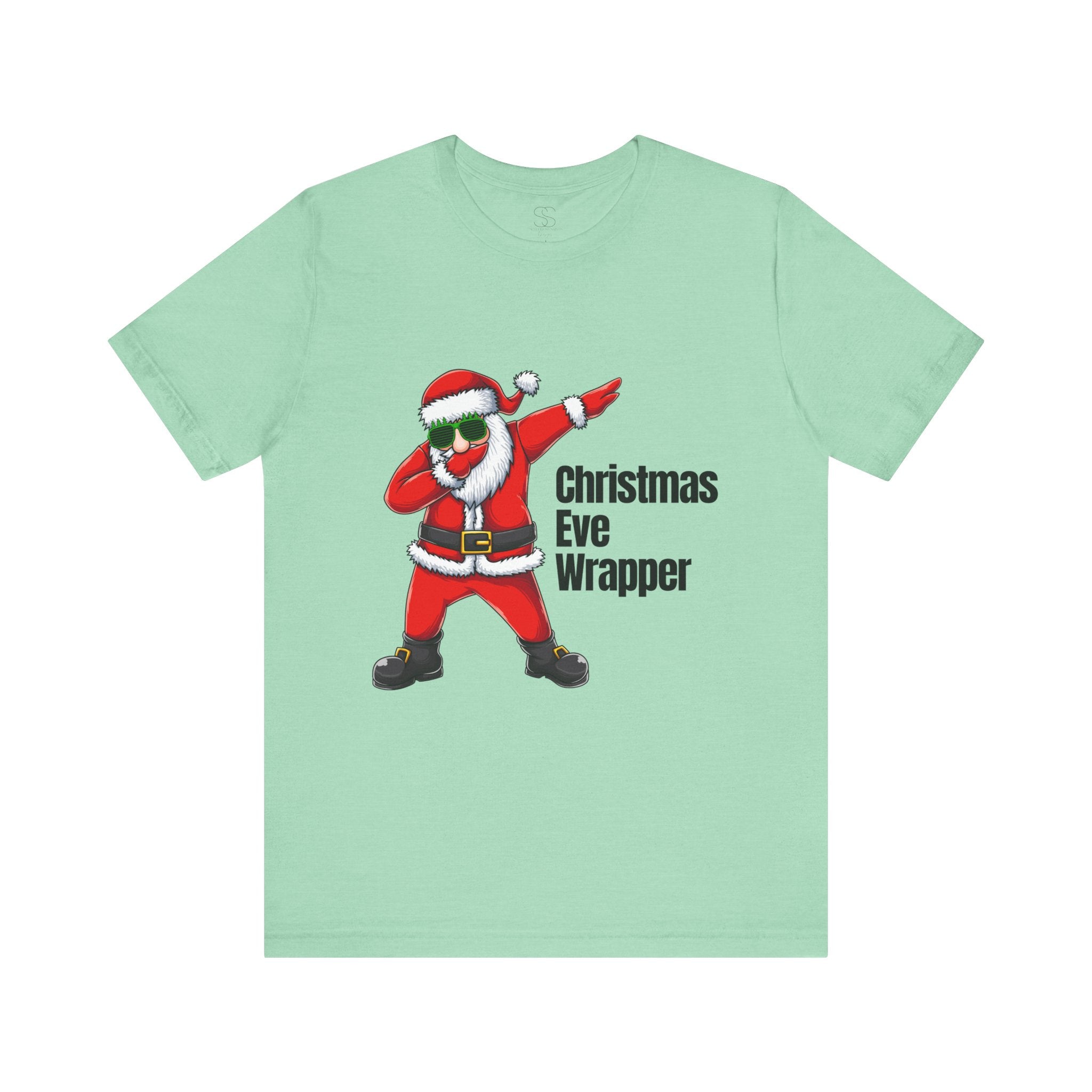 Christmas Eve Wrapper T-Shirt — Dabbing Santa Holiday Tee