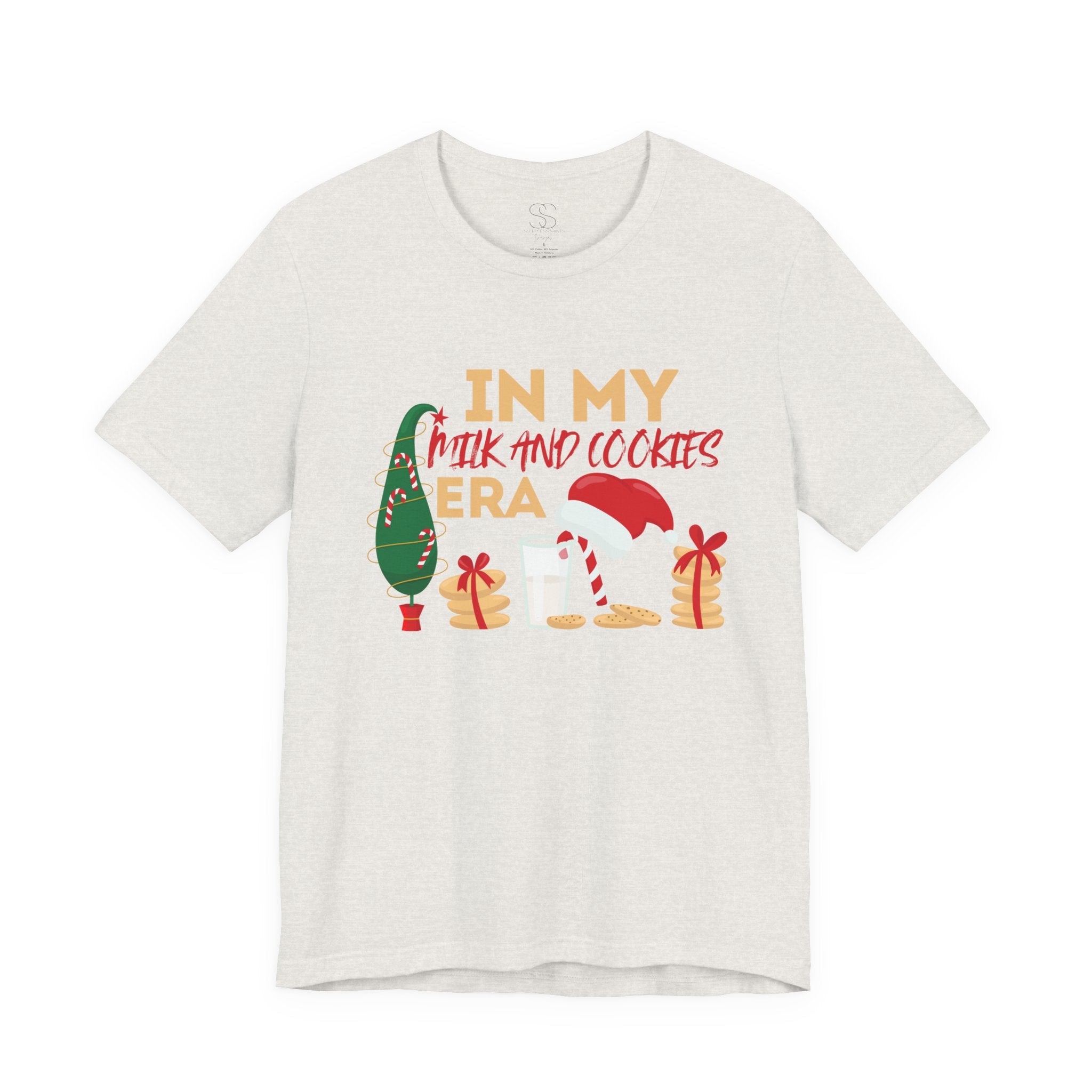 Christmas Cookie & Milk Tee - "In My Milk And Cookies Era" Holiday T‑Shirt