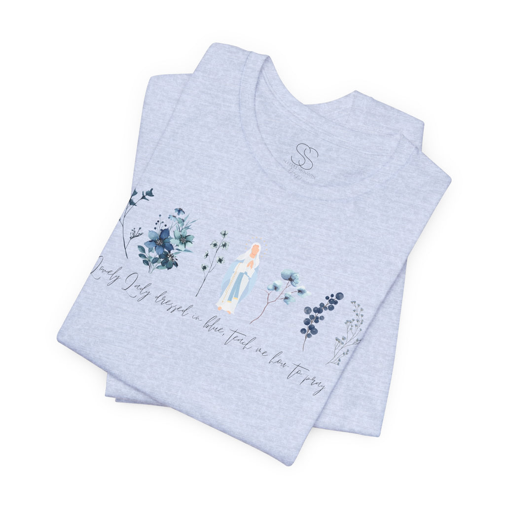 Lovely Lady Dressed in Blue Tee