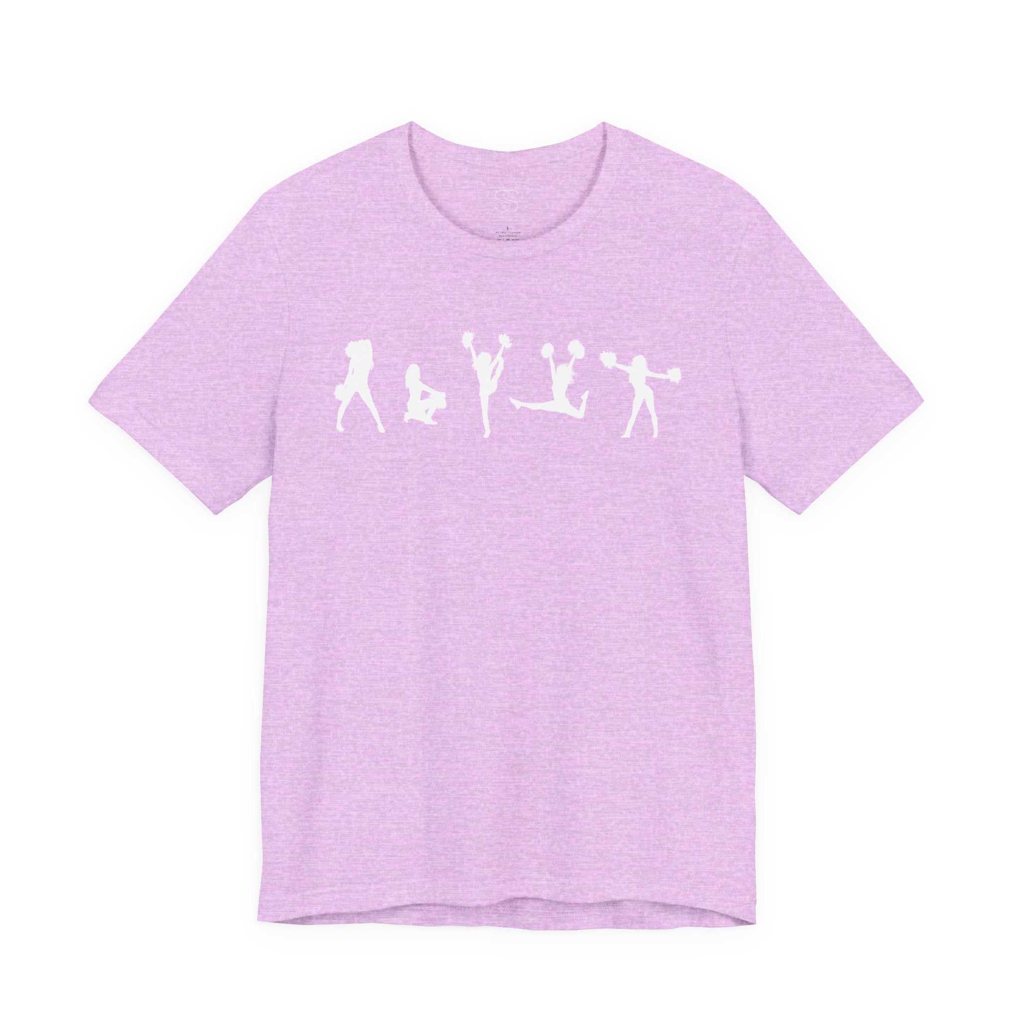 Cheer Poses T-Shirt — Cheerleading Silhouette Tee