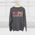Mama Retro Crewneck Sweatshirt — Vintage Checkerboard Mom Graphic