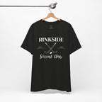 Rinkside Social Club Tee — Hockey Skate Crossed Sticks Shirt