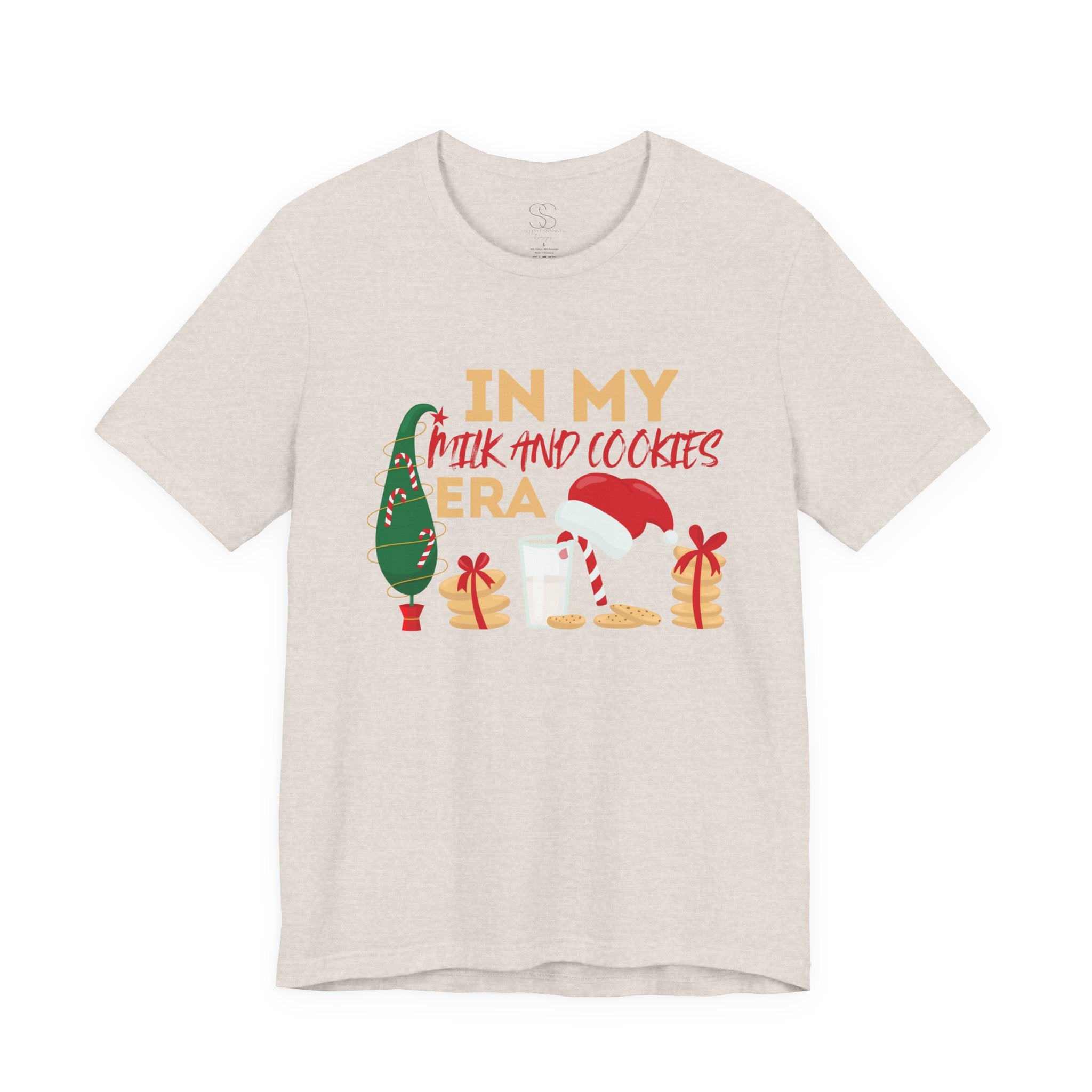 Christmas Cookie & Milk Tee - "In My Milk And Cookies Era" Holiday T‑Shirt