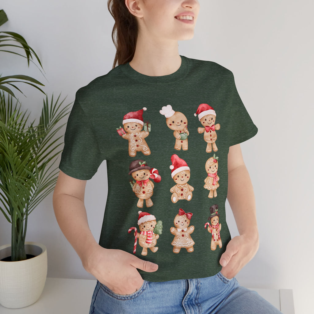 Christmas Gingerbread Characters Tee – Cute Holiday Cookie Shirt