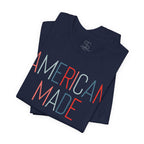 American Made Tee - Retro Red & Blue Graphic T-Shirt