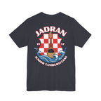 Jadran Junior Tamburitzans Adult T‑Shirt - White and Red Lettering