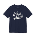 Taxi Mom T‑Shirt — Vintage Script 'Taxi Mom' Graphic Tee