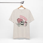 Momster Skull Coffee Tee — Cute Goth Mom T-Shirt