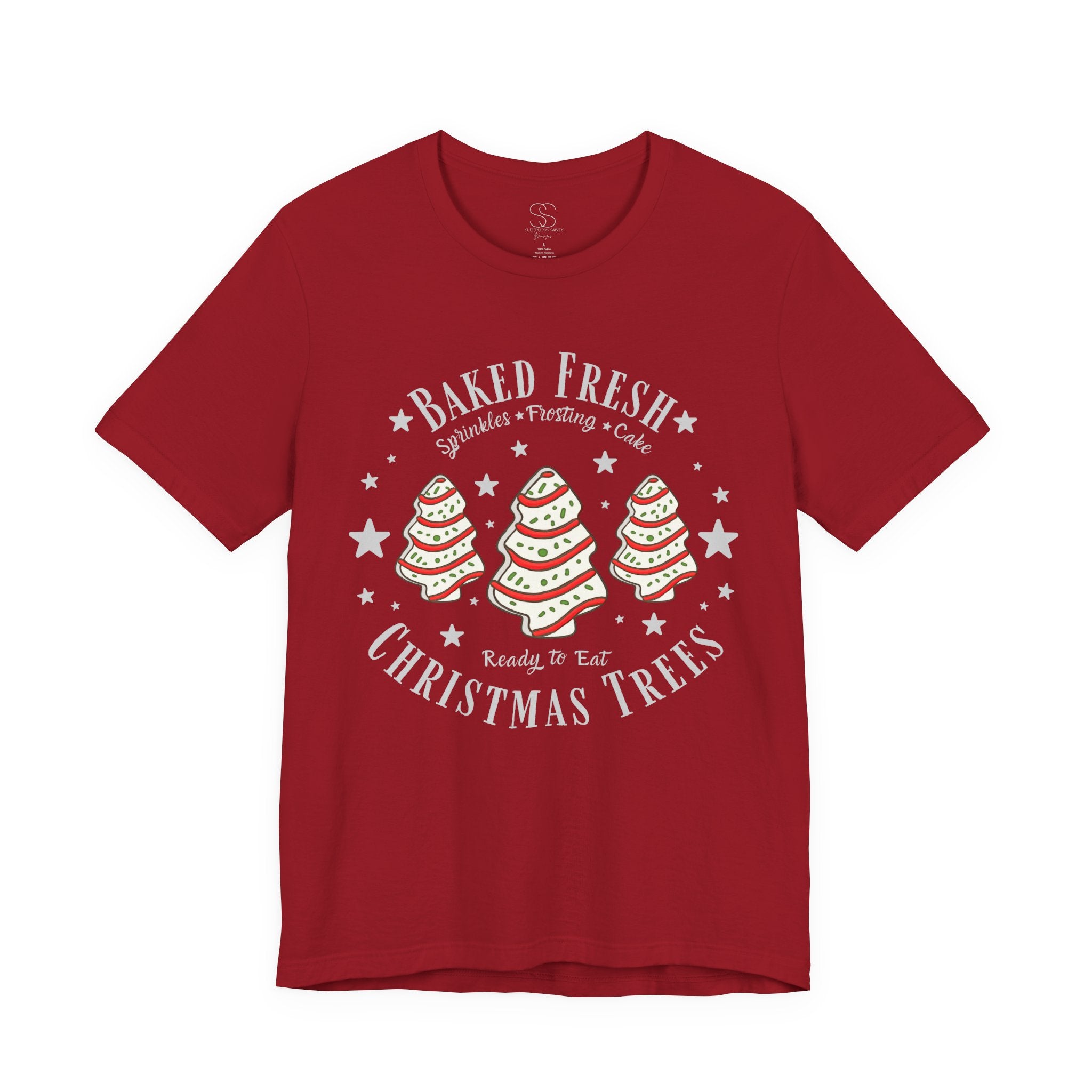 Baked Fresh Christmas Trees T-Shirt — Cute Holiday Baking Graphic Tee